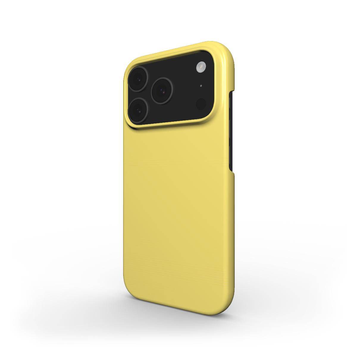 Lemon Yellow Slim iPhone Case