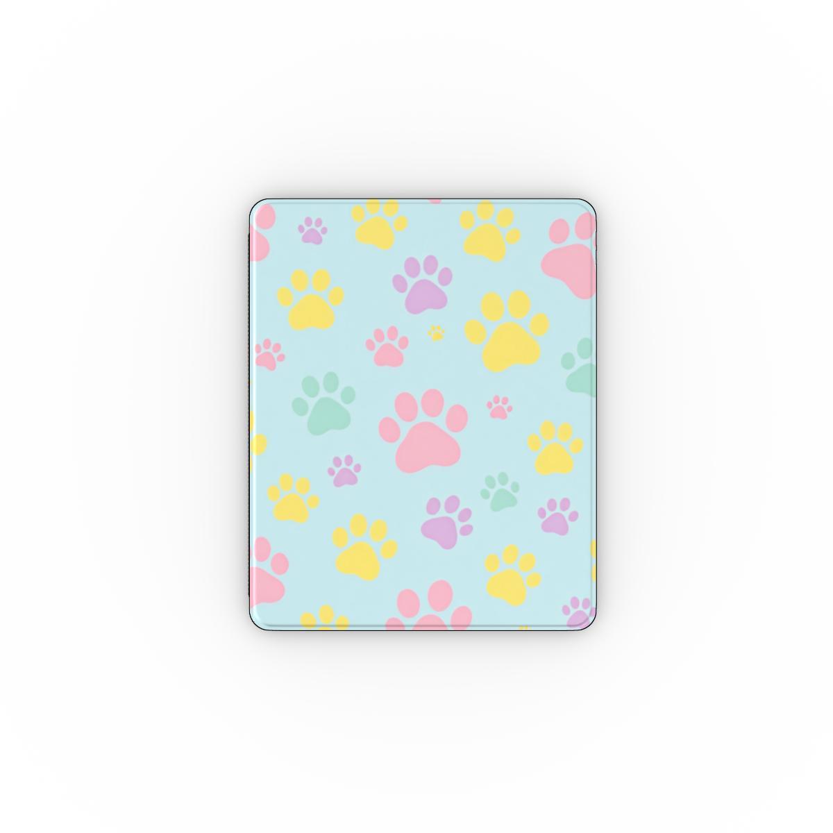 Pastel Doggy Paw Leather Apple iPad Case