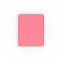Light coral leather iPad case with Apple Pencil slot and protective microfiber lining