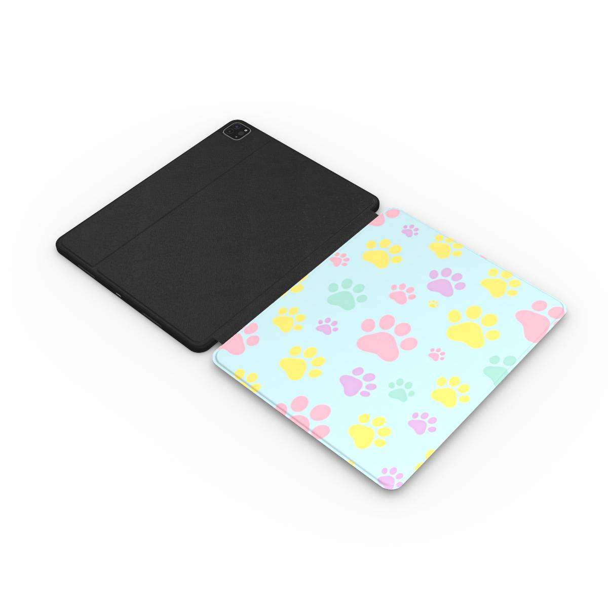 Pastel Doggy Paw Leather Apple iPad Case