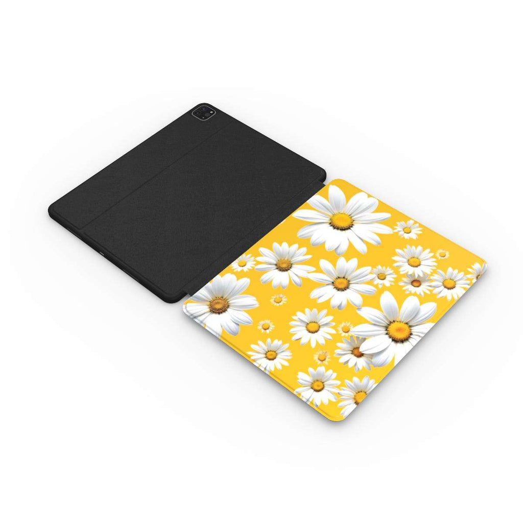 Yellow Daises Leather Apple iPad Case