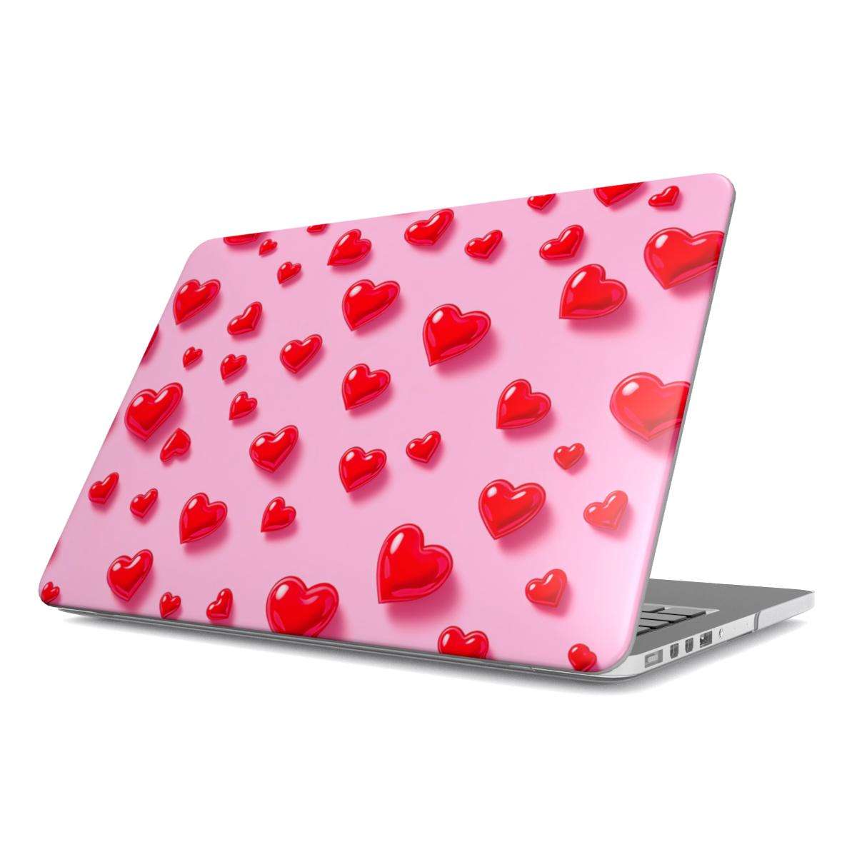 Pink Hearts MacBook Protective Case