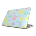Slim Pastel Doggy Paw MacBook case with full protection and venting