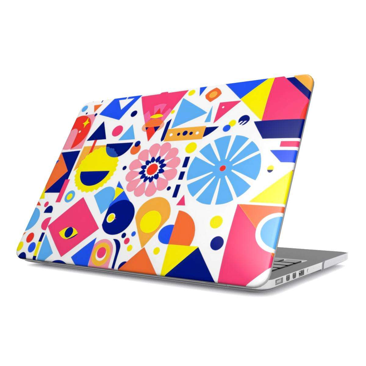 Bright Geo Print MacBook Protective Case