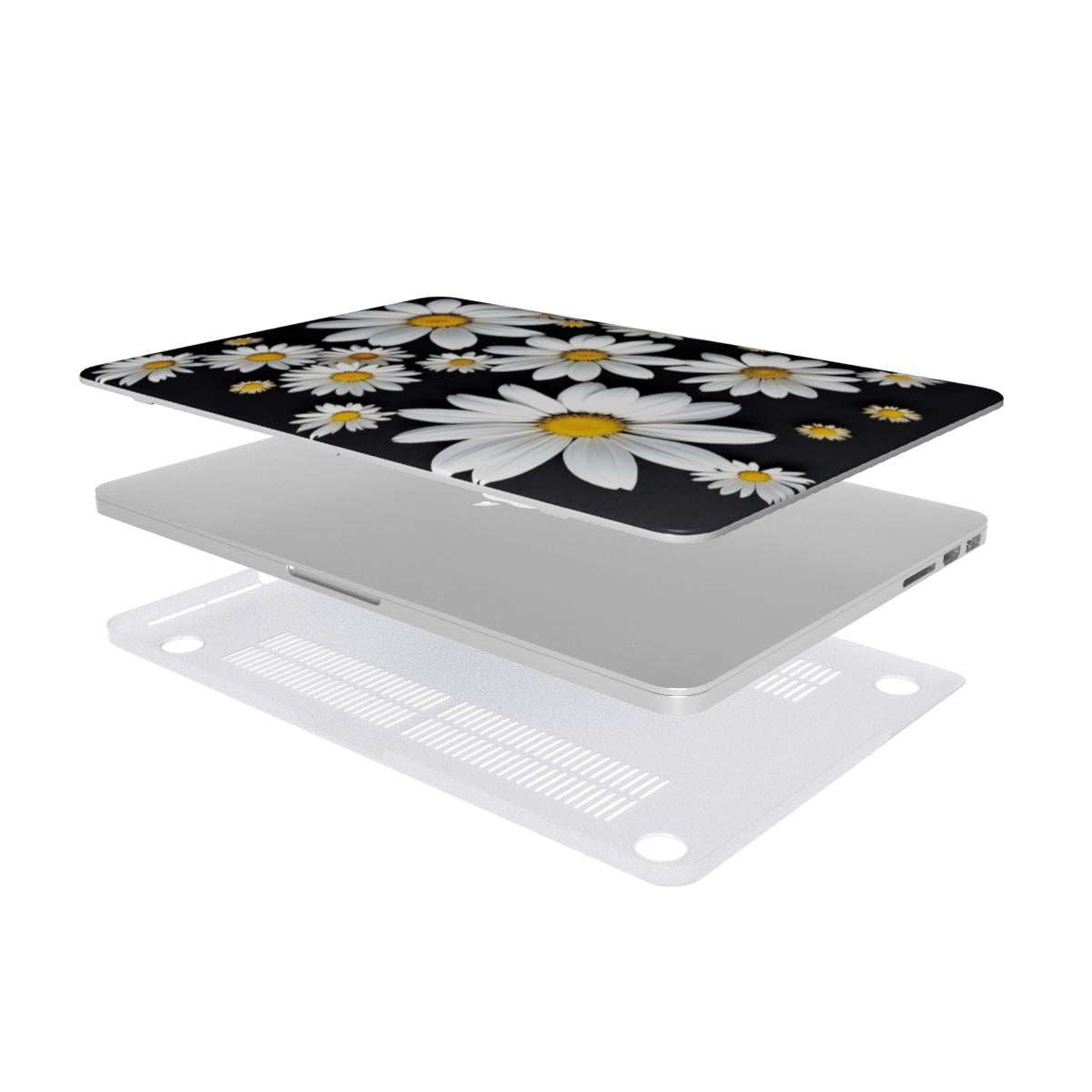 Black Daises MacBook Protective Case