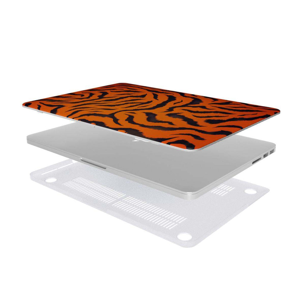 Orange Tiger Print MacBook Protective Case