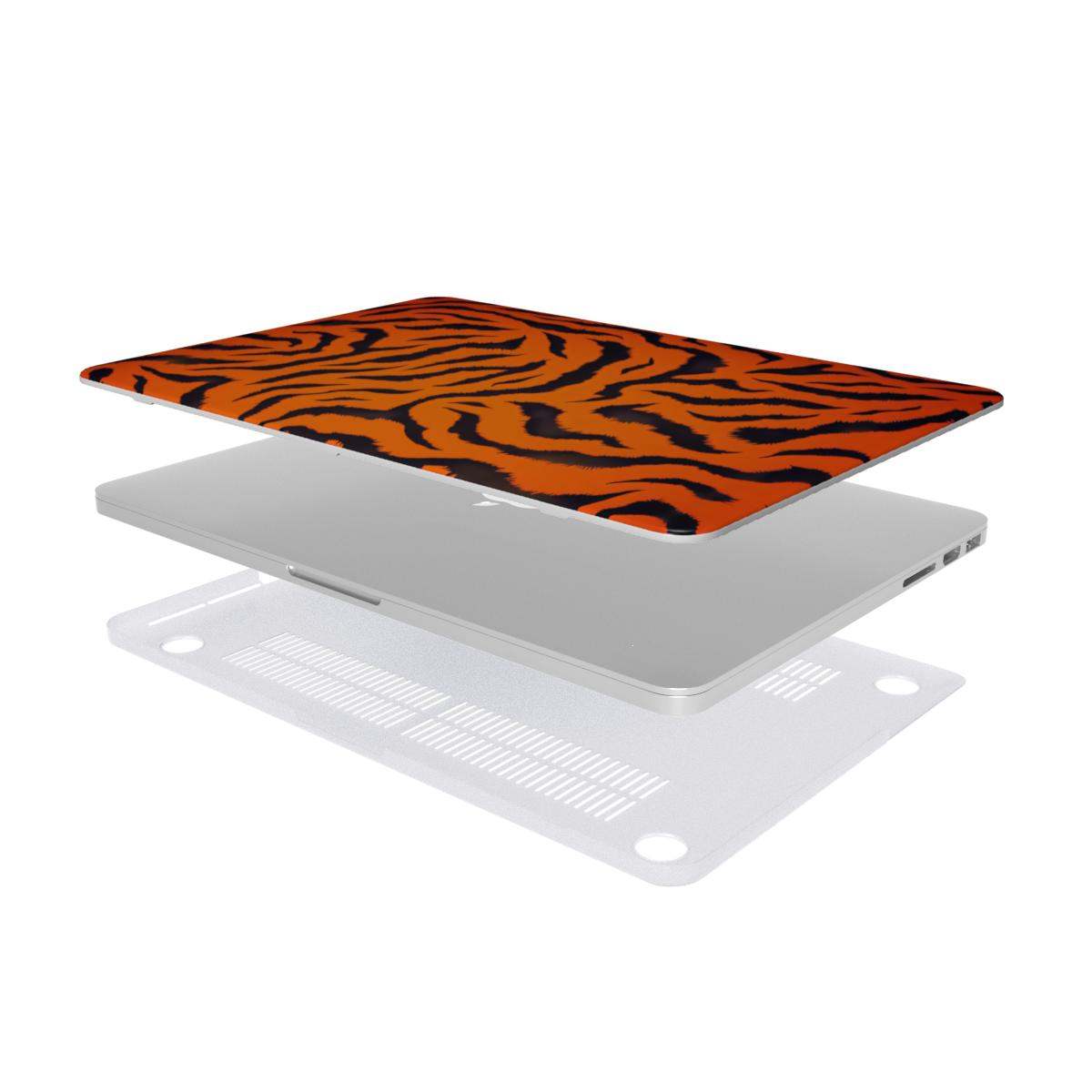 Orange Tiger Print MacBook Protective Case
