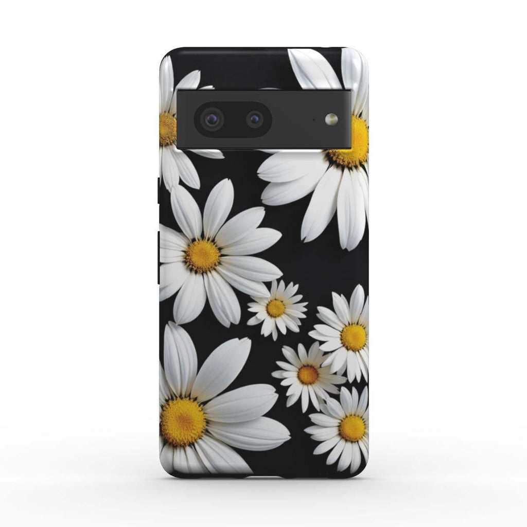 Black Daises Google Pixel Dual Layer Phone Case