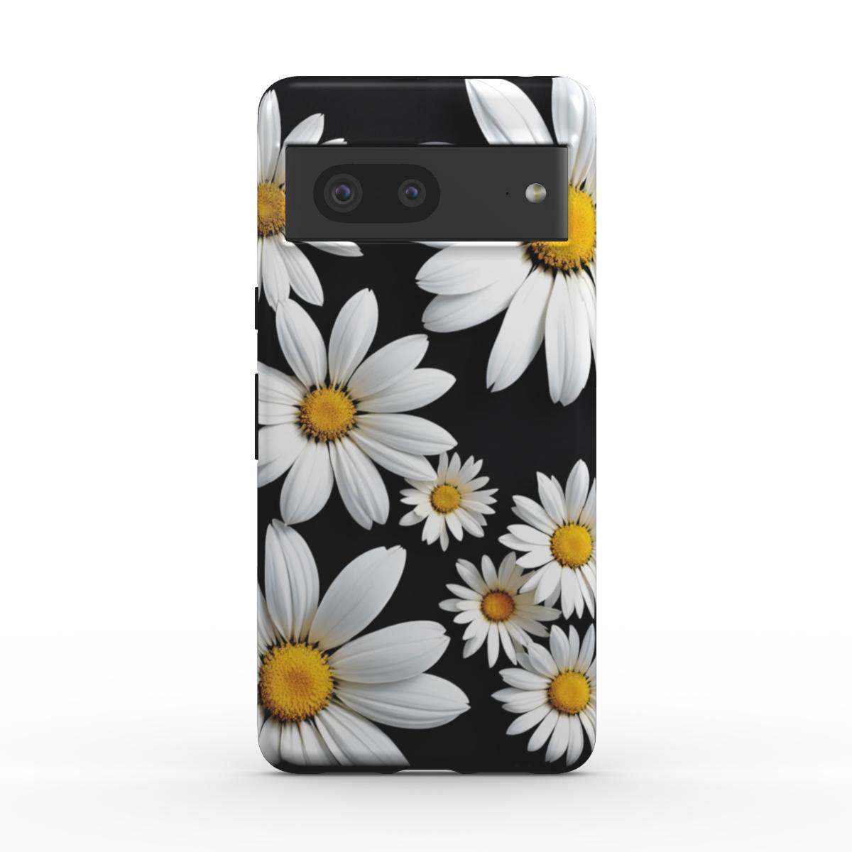 Black Daises Google Pixel Dual Layer Phone Case