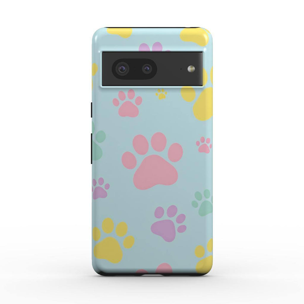 Pastel Doggy Paw Google Pixel Dual Layer Phone Case