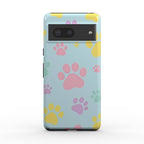 Pastel Doggy Paw Google Pixel Dual Layer Phone Case