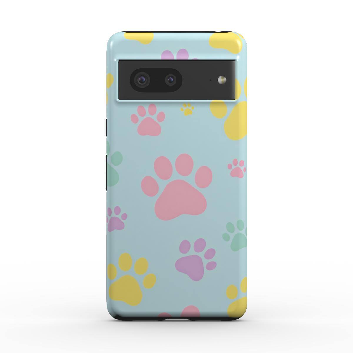 Pastel Doggy Paw Google Pixel Dual Layer Phone Case
