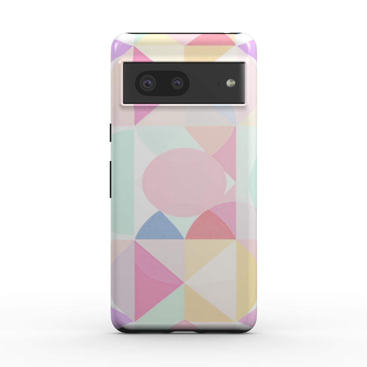 Pastel Geo Print Google Pixel Dual Layer Phone Case