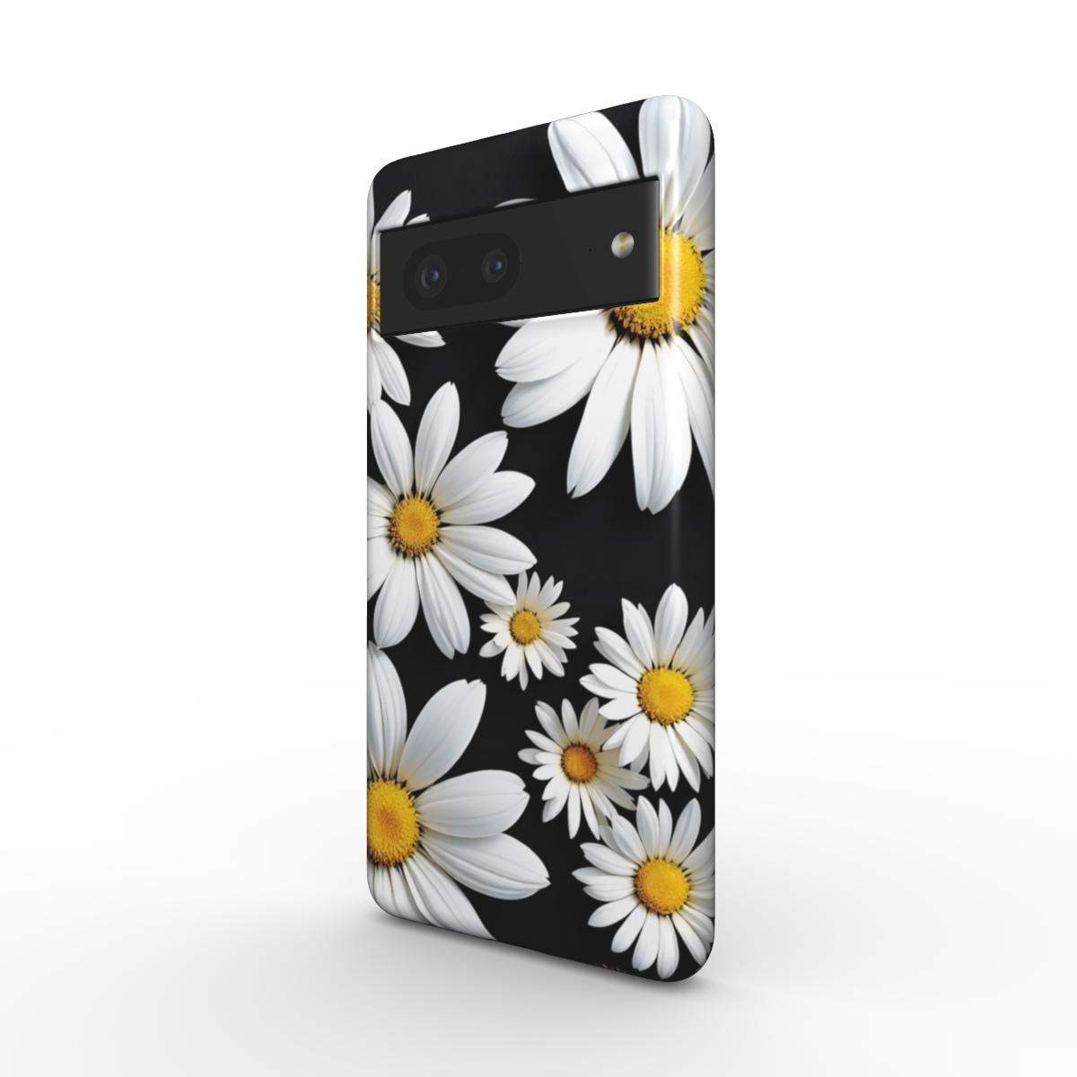 Black Daises Google Pixel Dual Layer Phone Case