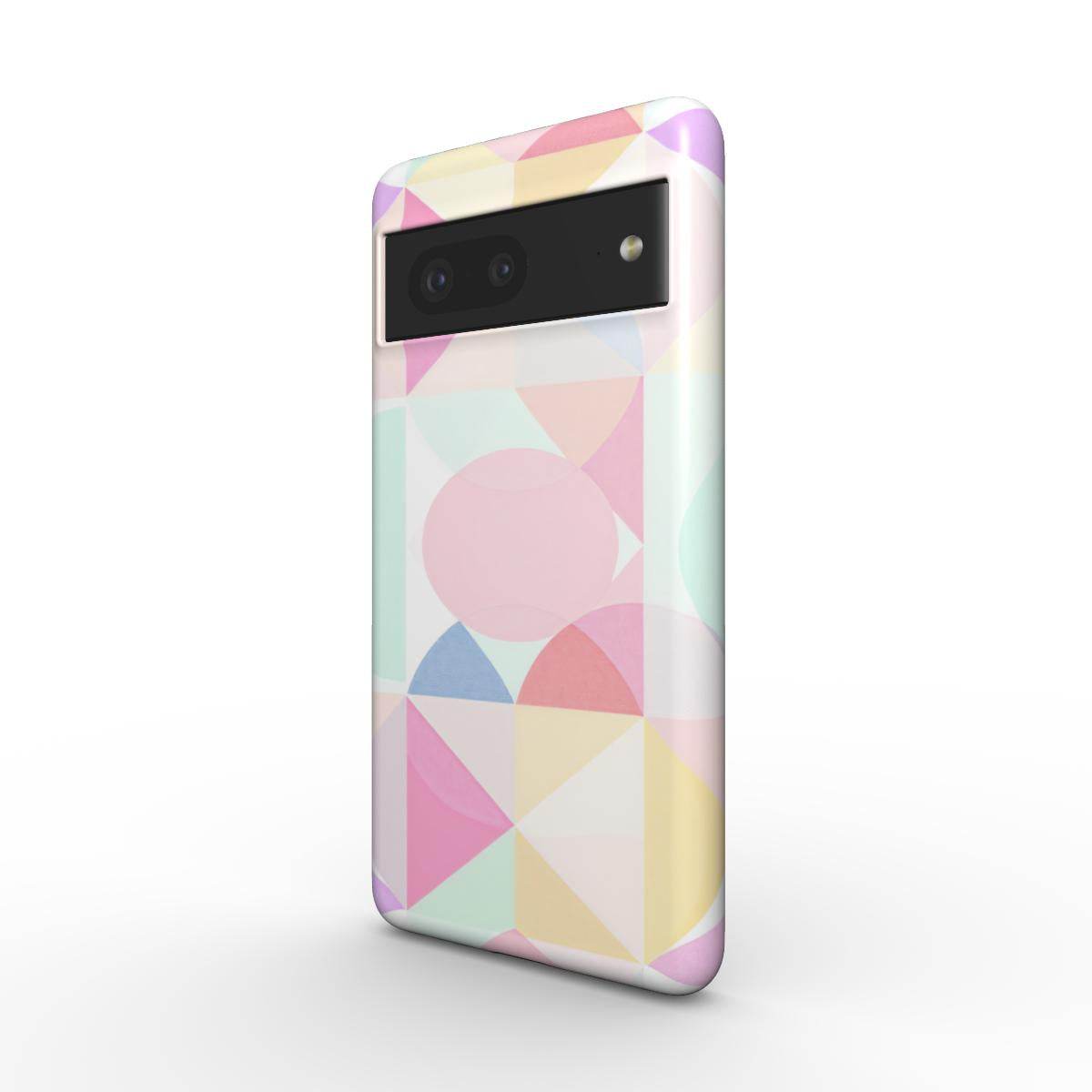 Pastel Geo Print Google Pixel Dual Layer Phone Case