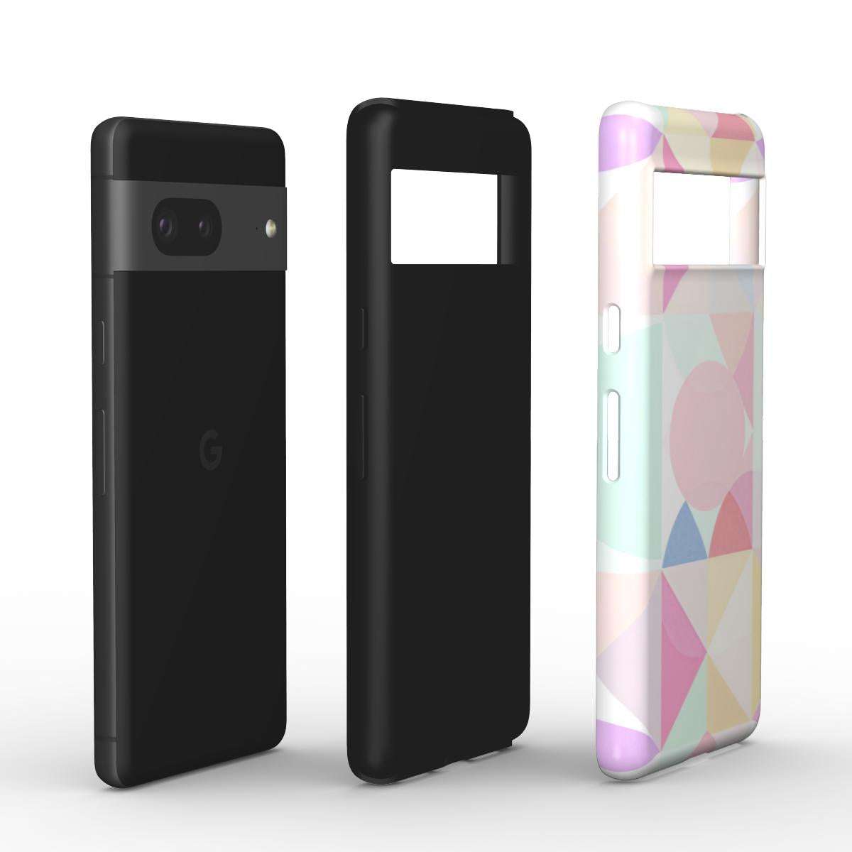 Pastel Geo Print Google Pixel Dual Layer Phone Case