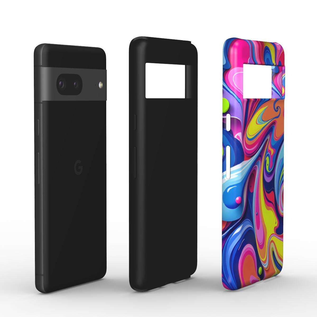Vibrant Colour Splash Google Pixel Dual Layer Phone Case