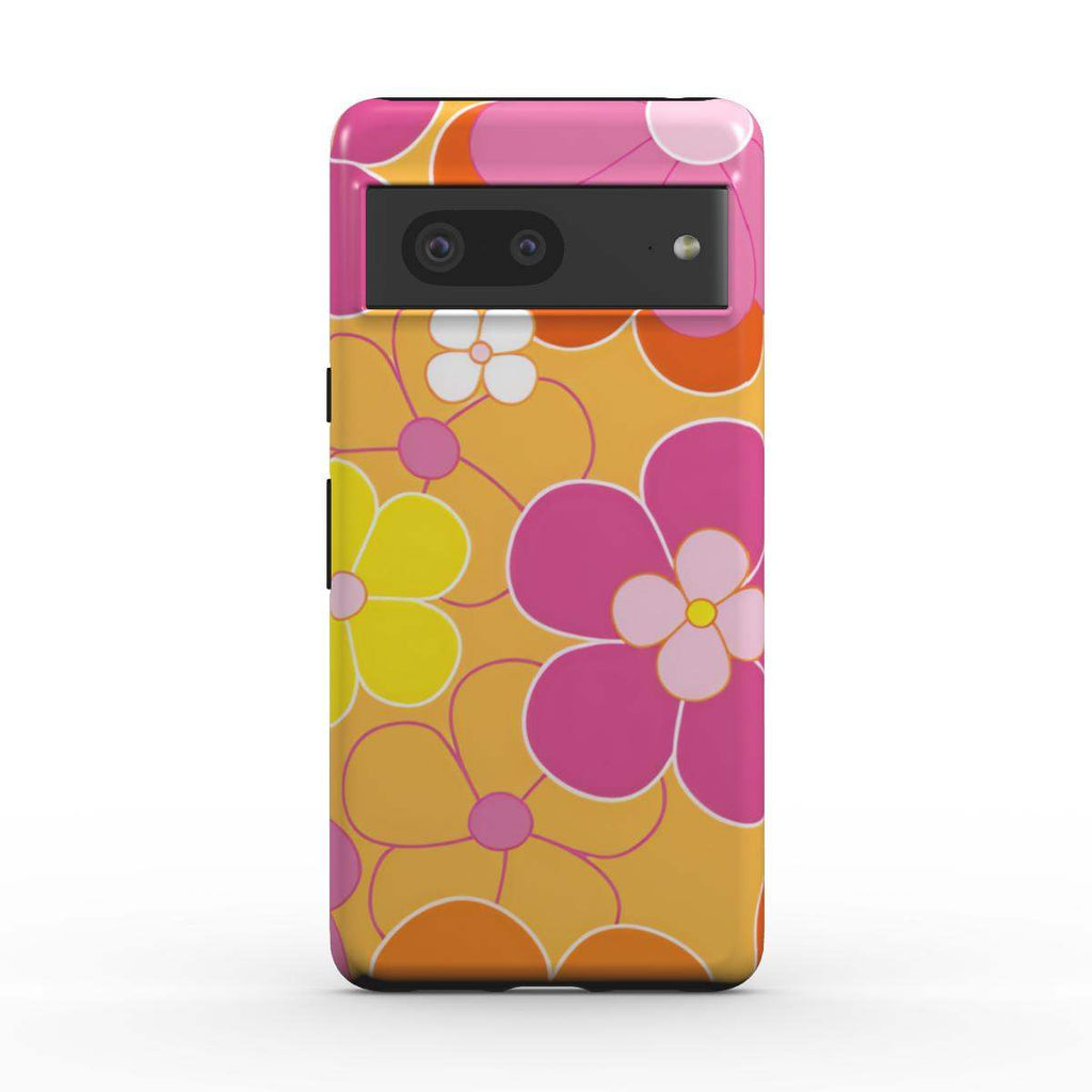 Retro Floral Google Pixel Dual Layer Phone Case