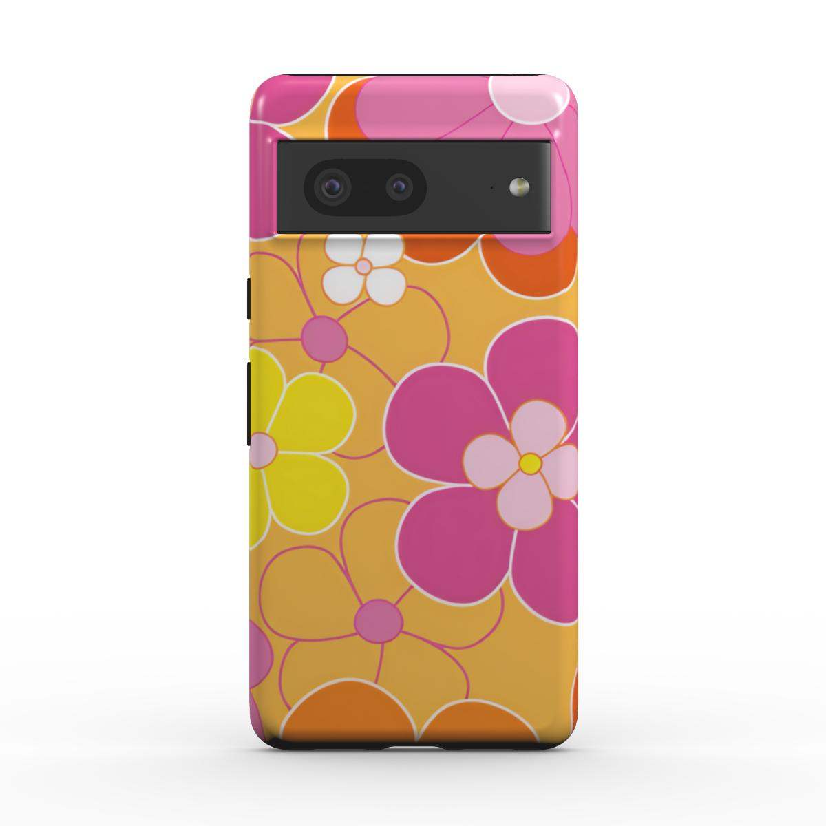 Retro Floral Google Pixel Dual Layer Phone Case