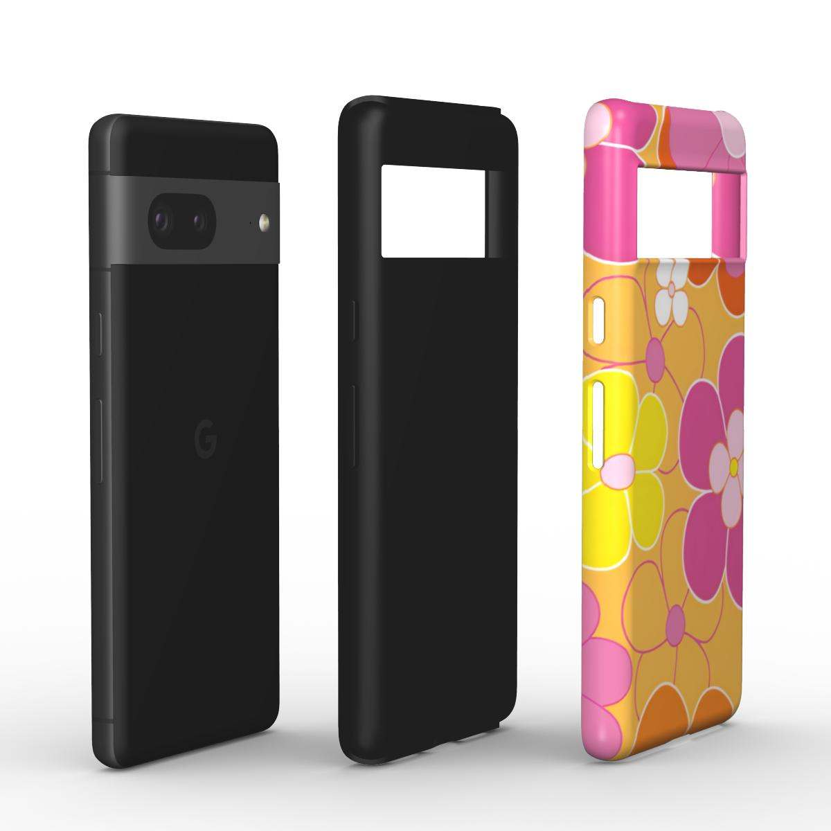 Retro Floral Google Pixel Dual Layer Phone Case