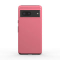 Light coral Google Pixel dual layer phone case with glossy finish and shock-absorbing TPU liner.