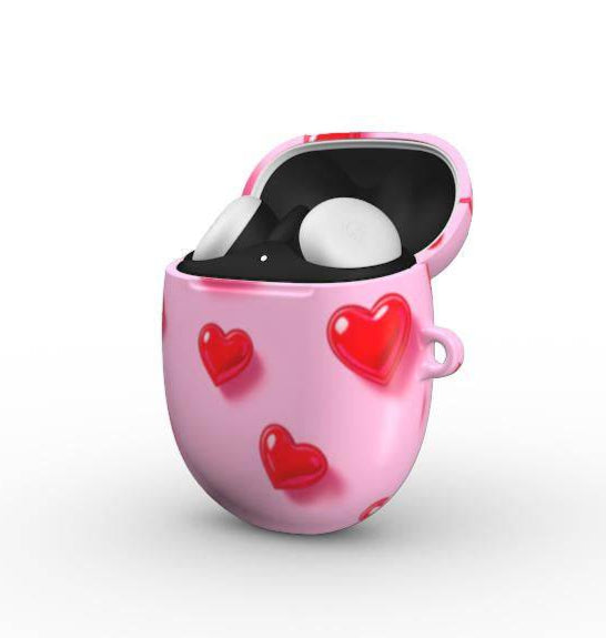 Pink Hearts Google Pixel Buds Pro/Pro2 Protective Case