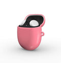 Light coral protective case for Google Pixel Buds Pro and Pro 2, durable hard shell with glossy finish and wireless charging compatibility