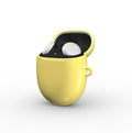 Lemon yellow hard shell protective case for Google Pixel Buds Pro and Pro 2 with glossy finish and scratch protection