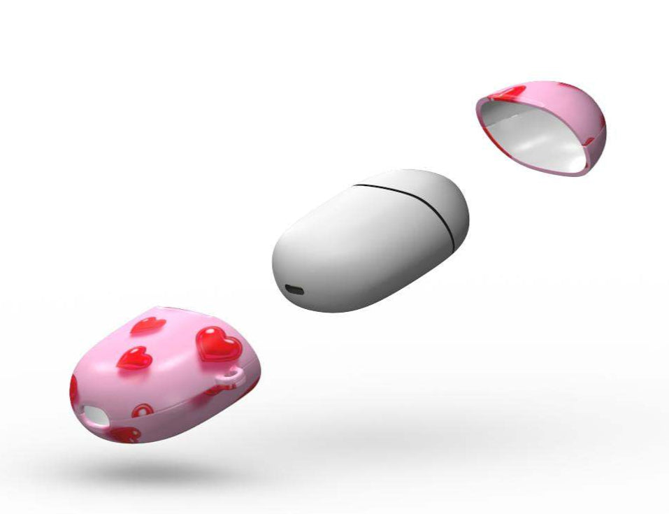 Pink Hearts Google Pixel Buds Pro/Pro2 Protective Case