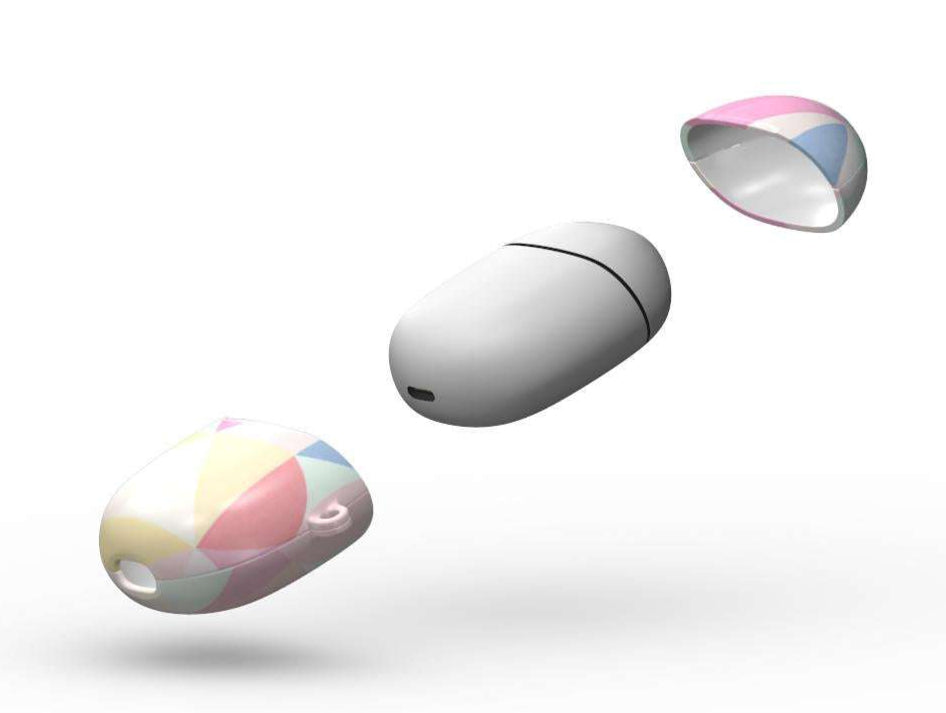 Pastel Geo Print Google Pixel Buds Pro/Pro2 Protective Case