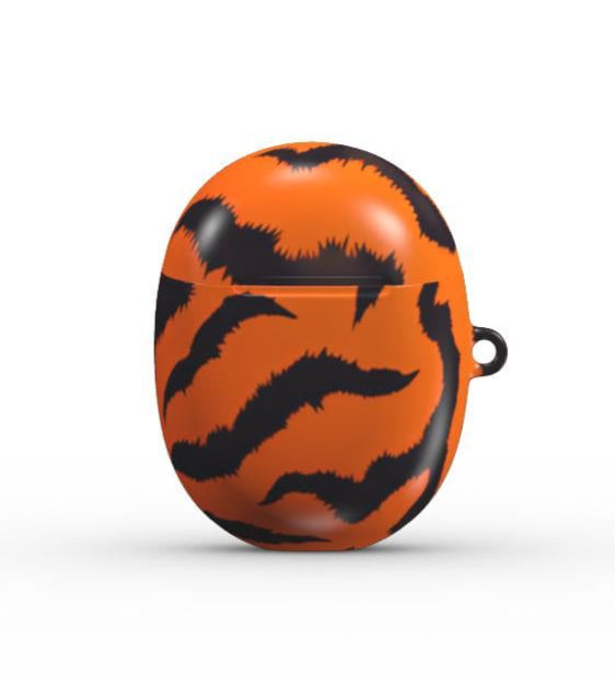 Orange Tiger Print Google Pixel Buds Pro/Pro2 Protective Case