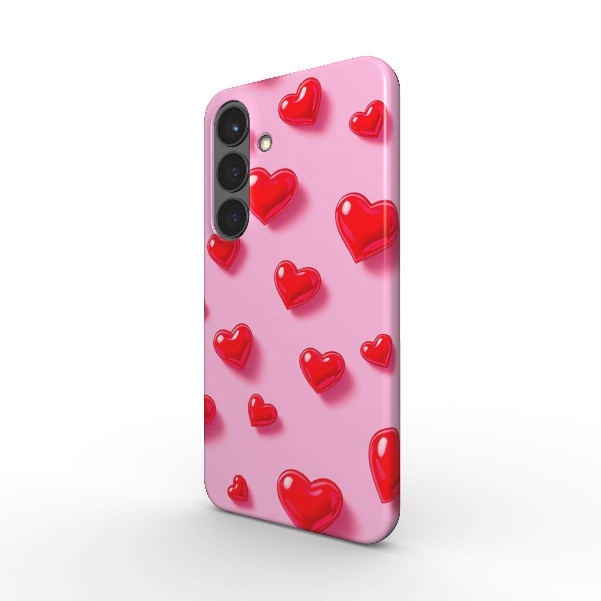 Pink Hearts Samsung Slim Phone Case