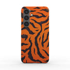 Orange Tiger Print Samsung Slim Phone Case