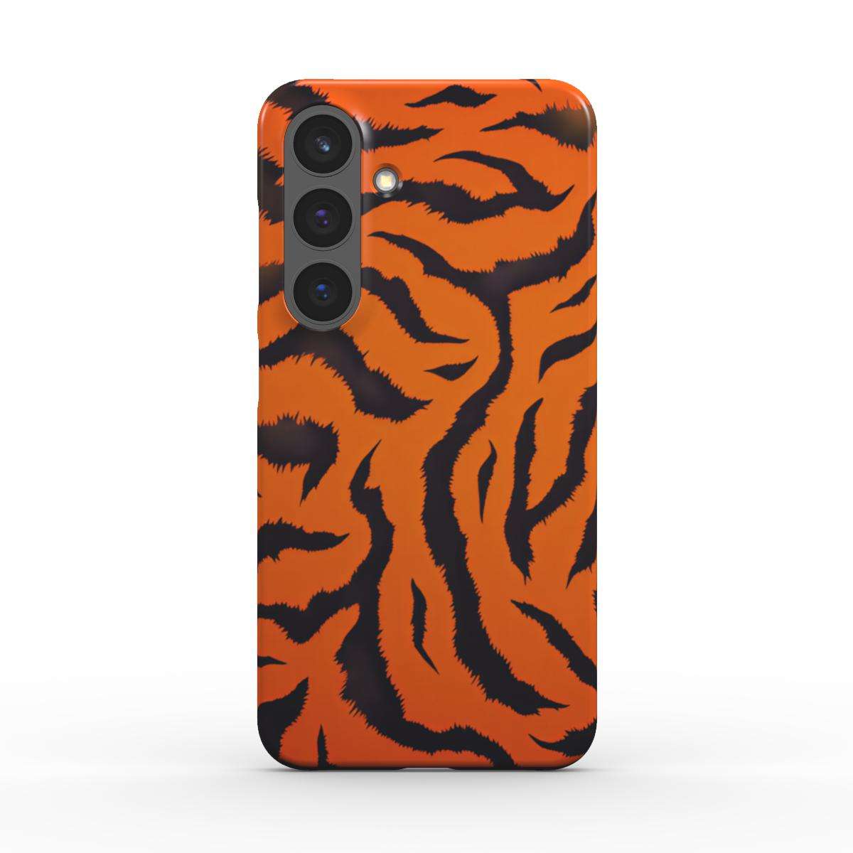 Orange Tiger Print Samsung Slim Phone Case