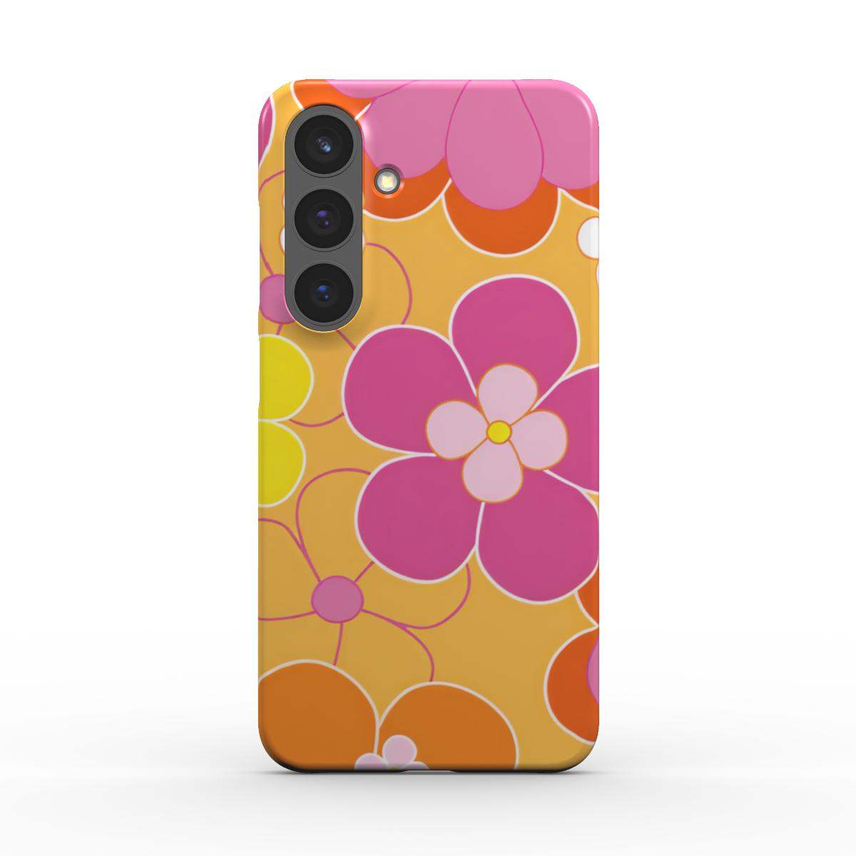 Retro Floral Samsung Slim Phone Case