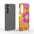 Retro Floral Samsung Slim Phone Case