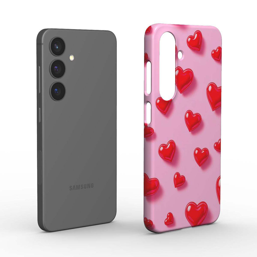 Pink Hearts Samsung Slim Phone Case