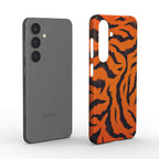 Orange Tiger Print Samsung Slim Phone Case