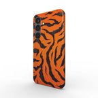 Orange Tiger Print Samsung Slim Phone Case