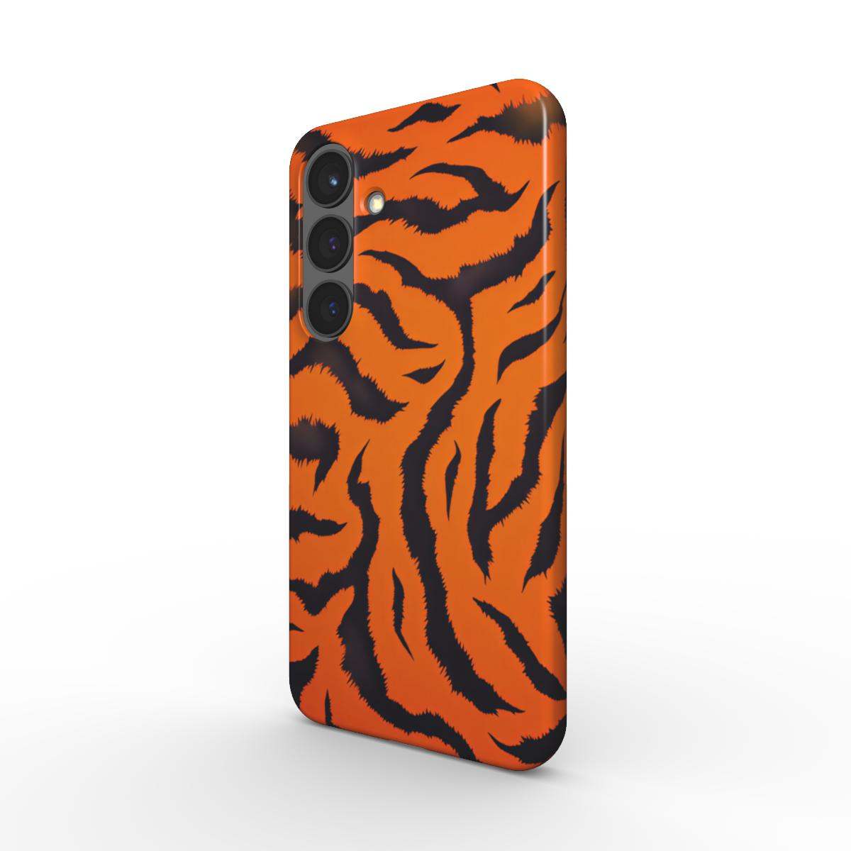 Orange Tiger Print Samsung Slim Phone Case