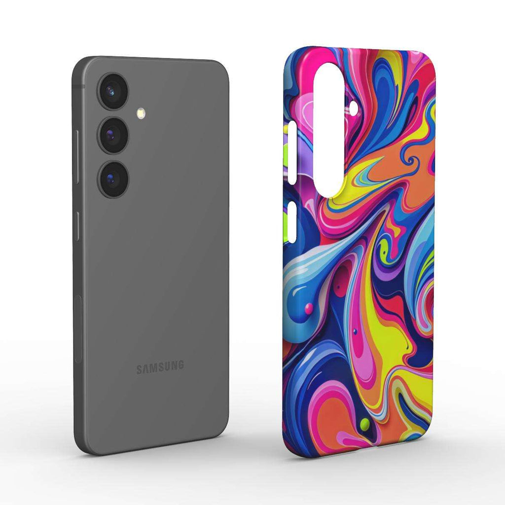 Vibrant Colour Splash Samsung Slim Phone Case