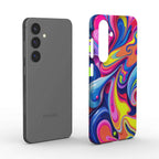 Vibrant Colour Splash Samsung Slim Phone Case