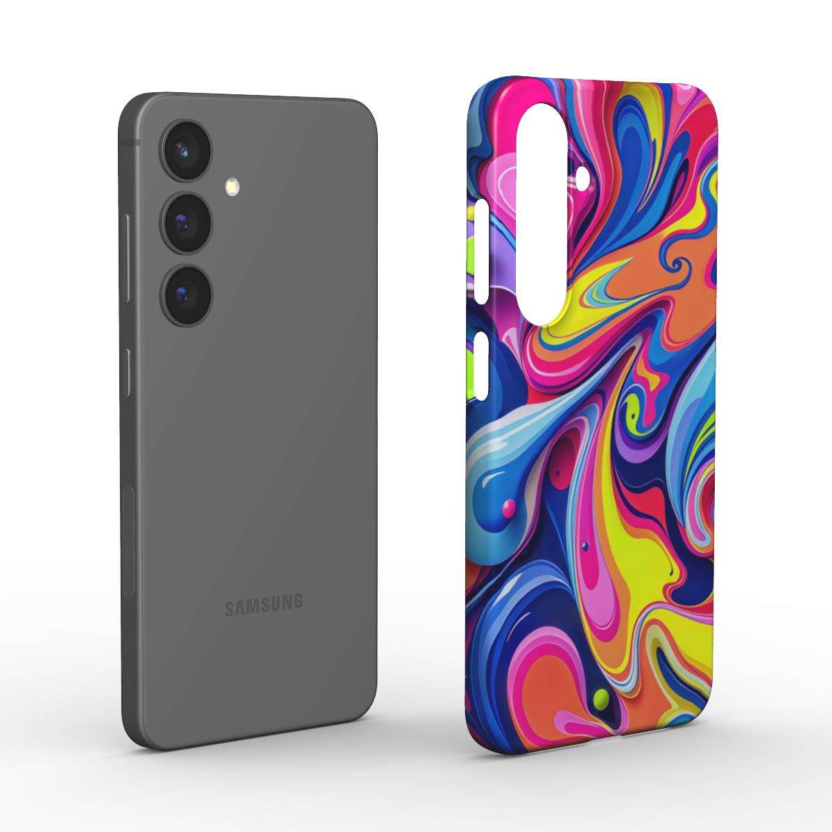 Vibrant Colour Splash Samsung Slim Phone Case