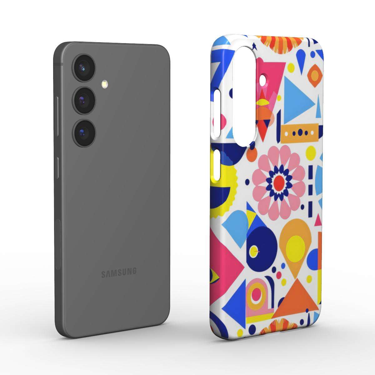 Vibrant Geo Print Samsung Slim Phone Case