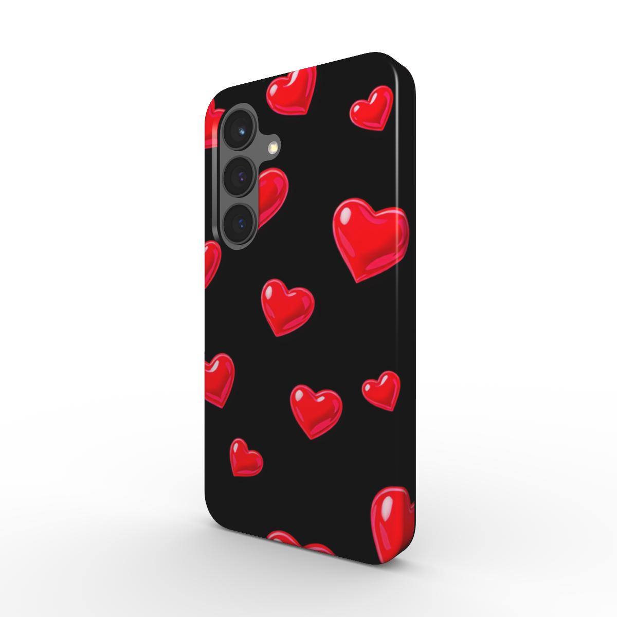 Black Hearts Samsung Dual Layer Phone Case
