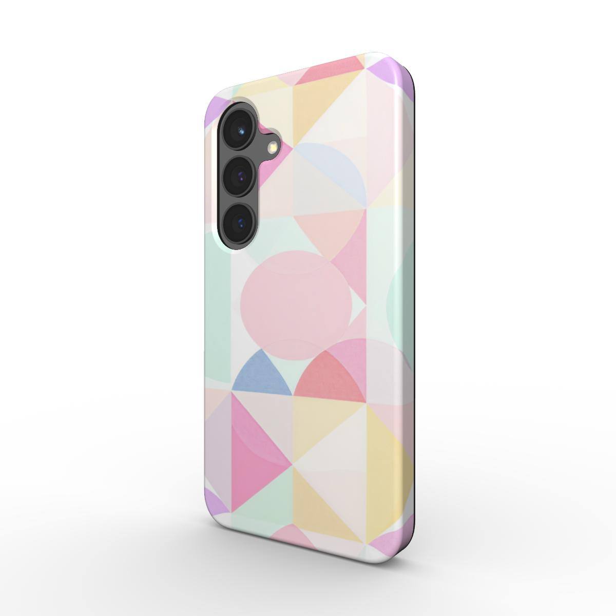 Pastel Geo Print Samsung Dual Layer Phone Case