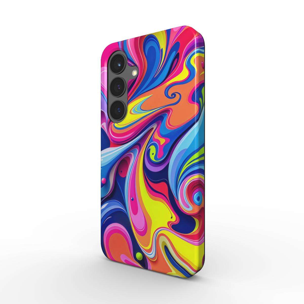 Vibrant Colour Splash Samsung Dual Layer Phone Case