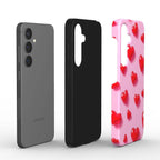 Pink Hearts Samsung Dual Layer Phone Case