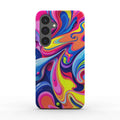 Vibrant Colour Splash Samsung dual layer phone case with glossy finish and shock-absorbing TPU liner