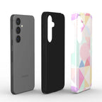 Pastel Geo Print Samsung Dual Layer Phone Case